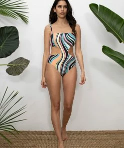 Sanctuary Swim Sustainable Banded Monokini Multi