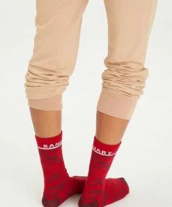 Sanctuary Clothing Statement Crew Sock Red Camo Camo & Surplus