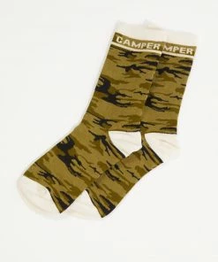 Sanctuary Clothing Camo & Surplus Statement Crew Sock Forest Camo