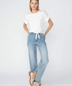 Sanctuary Clothing Flashback Wide Leg Jean Blue Haze Sustainable