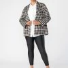 Sanctuary Clothing City Blazer Oatmilk Houndstooth Inclusive Collection