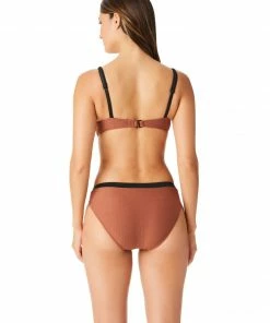 Sanctuary Swim Mod Square Neckline One-Piece Earth Summer