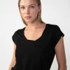 Sanctuary Clothing Traveler Twist Tee Black Best Sellers