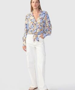 Sanctuary Clothing Tie Front Blouse Midsummer Dream