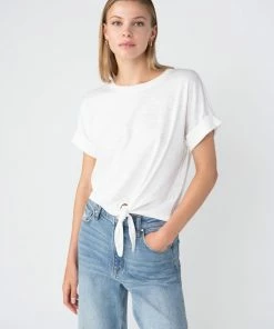 Sanctuary Clothing All Day Tie Tee White