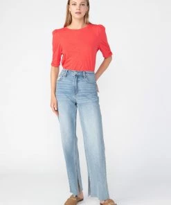 Sanctuary Clothing Flashback Wide Leg Jean Blue Haze Sustainable