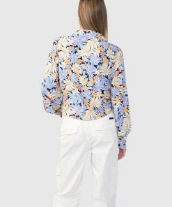 Sanctuary Clothing Tie Front Blouse Midsummer Dream