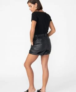 Sanctuary Clothing Daily Leather Like Short Black Night 11 Sanctuary Clothing Daily Leather Like Short Black Night