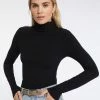 Sanctuary Clothing Essential Turtleneck Top Black