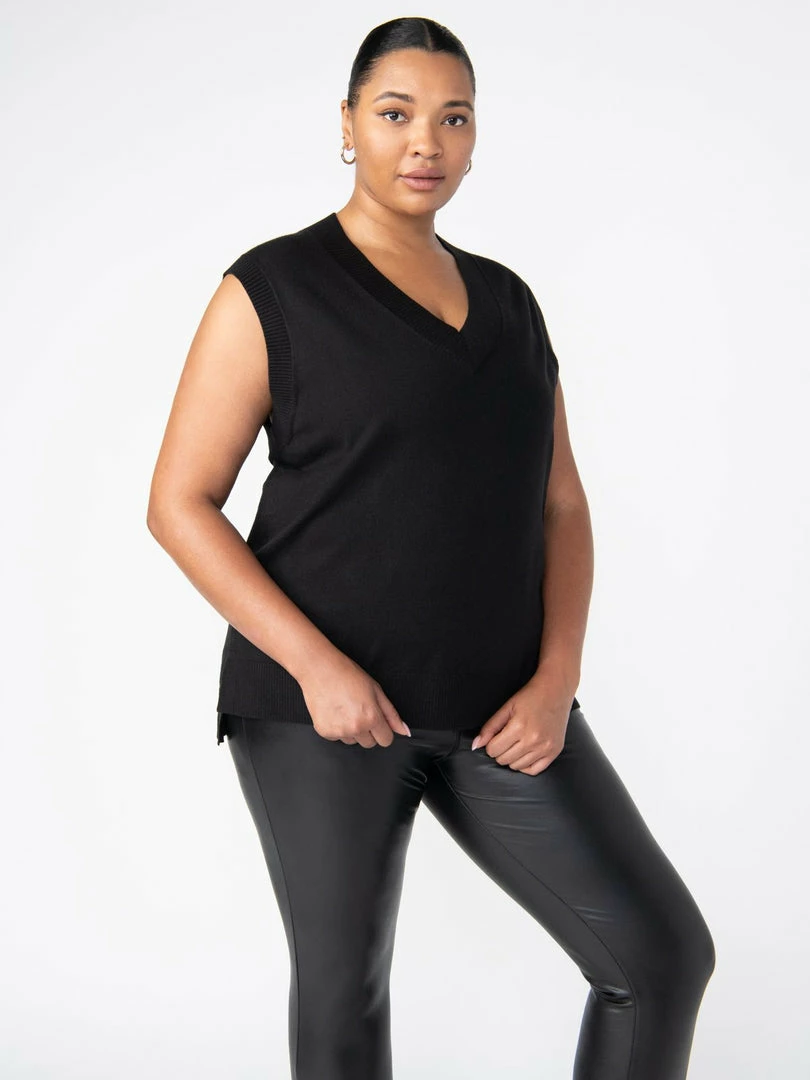 Sanctuary Clothing BFF Sweater Vest Black Inclusive Collection 1 Sanctuary Clothing BFF Sweater Vest Black Inclusive Collection